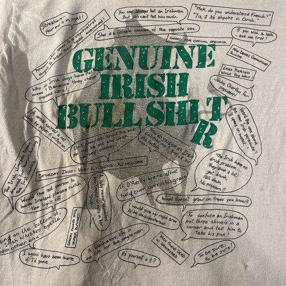 GENUINE IRISH BULLSHIT FUNNY T SHIRT - Picture 2 of 6